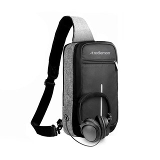 Foto 3 | Mochila Antirrobo Mini Impermeable para Notebook Redlemon 78765 color Gris