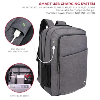 Foto 3 | Mochila Portalaptop Swissdigital SD-839 color Gris 15''