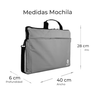 Foto 4 | Mochila para Laptop DOLCE MOCLT3 color Gris Unisex