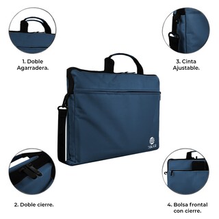 Foto 3 | Mochila para Laptop DOLCE MOCLT3 color Azul Unisex