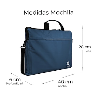 Foto 4 | Mochila para Laptop DOLCE MOCLT3 color Azul Unisex