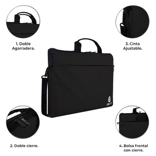 Foto 3 | Mochila para Laptop DOLCE MOCLT4 color Negro Unisex