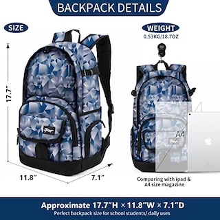 Foto 3 | Venta Internacional - Mochila de Viaje Rickyh Unisex Ligera con Compartimento para Laptop