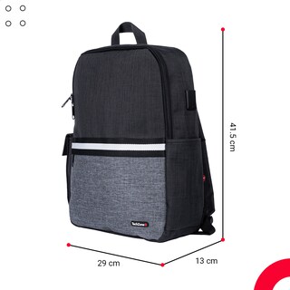 Foto 4 | Mochila TechZone Glad Porta Laptop 15.6 pulgadas color Negro