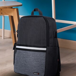 Foto 8 | Mochila TechZone Glad Porta Laptop 15.6 pulgadas color Negro