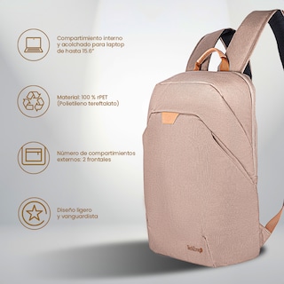 Foto 4 | Backpack Techzone Eco Hero Rosa