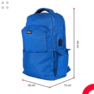 Foto 5 | Mochila Techzone Courage Portalaptop 14 Puerto Usb Azul