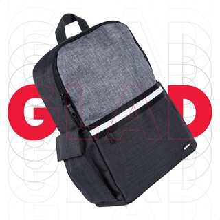 Foto 7 | Mochila TechZone Glad Porta Laptop 15.6 pulgadas color Gris y negro