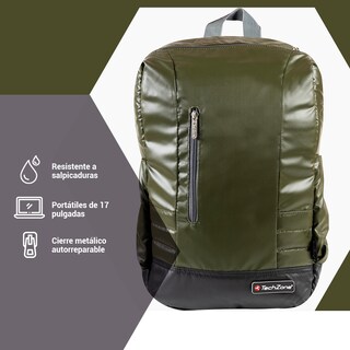 Foto 7 | Backpack para Laptop 15.6" Techzone Contra Agua