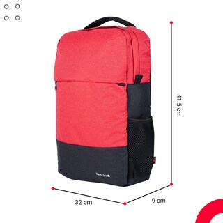 Foto 4 | Mochila TechZone TZ21LBP07-N Roja Strong Portalaptop 15.6''