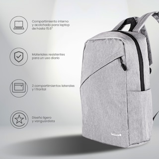 Foto 4 | Backpack Techzone Classic Gris