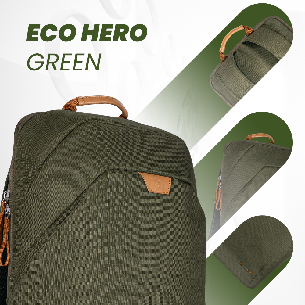 Foto 6 pulgar | Backpack Techzone Eco Hero Verde