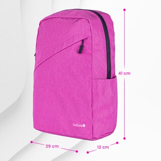 Foto 3 | Backpack Techzone Porta Laptop Classic Rosa