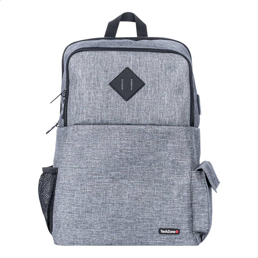 Foto 2 | Mochila Techzone True Porta Laptop 15.6  Puerto Usb Gris