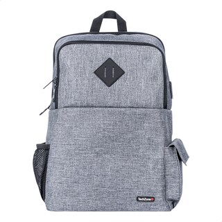 Foto 2 | Mochila Techzone True Porta Laptop 15.6 Puerto Usb Gris