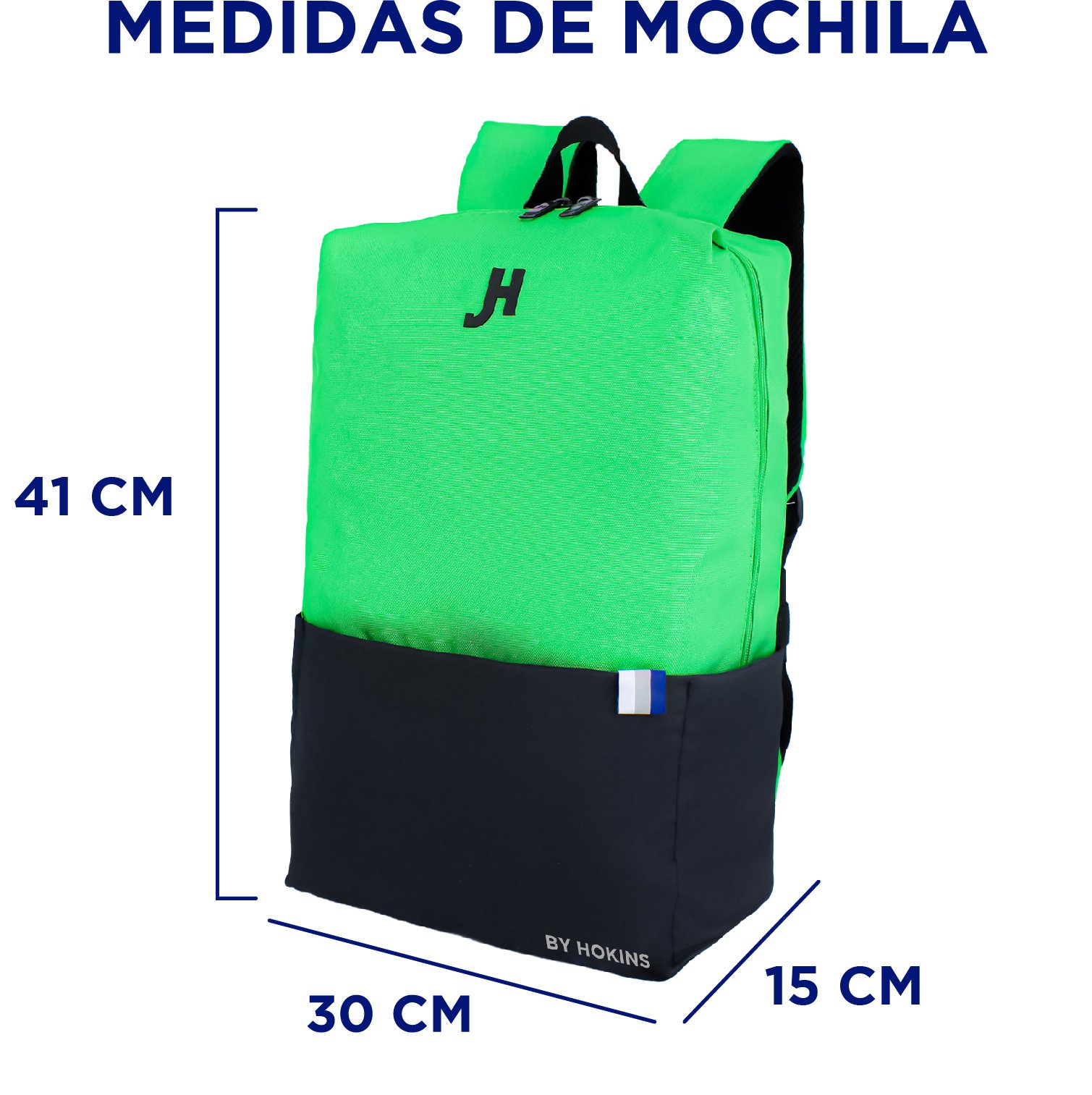 Foto 6 pulgar | Mochila Hokins Full Neón Verde