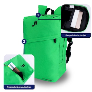 Foto 3 | Mochila Hokins Full Neón Verde