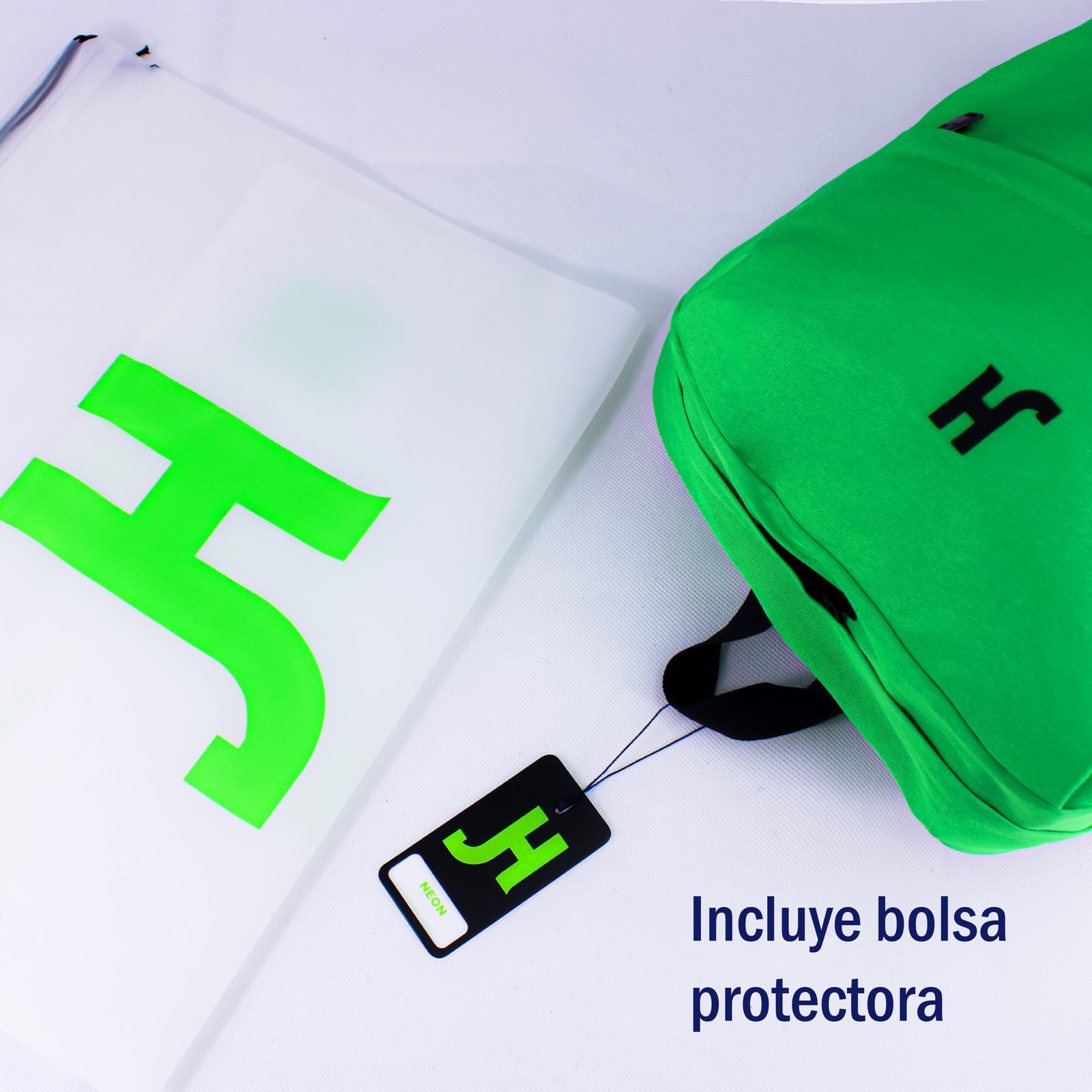 Foto 4 | Mochila Hokins Full Neón Verde