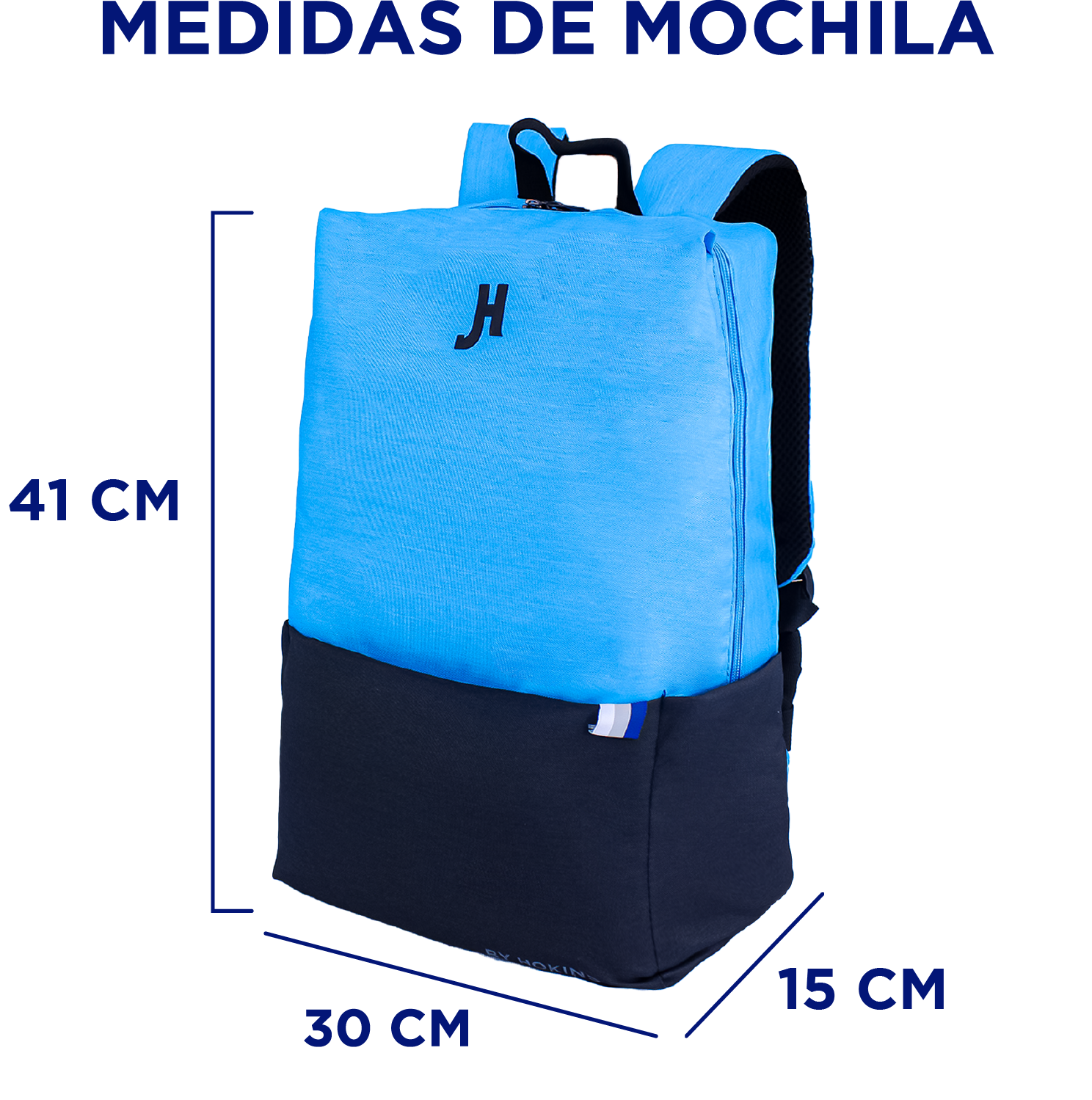 Foto 6 pulgar | Mochila Hokins Full Neón Azul