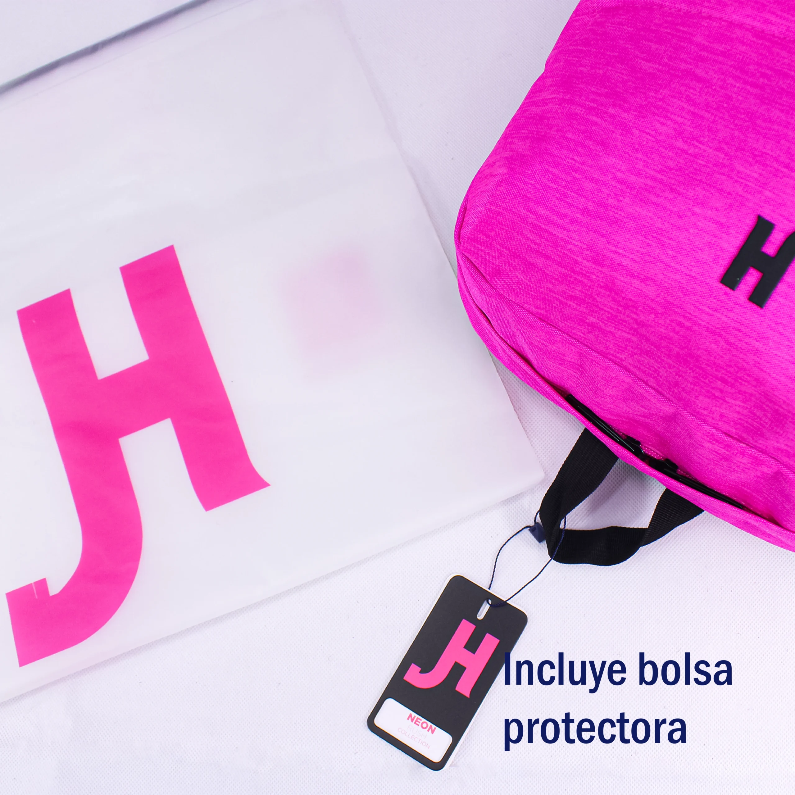 Foto 4 | Mochila Hokins Full Neón Rosa