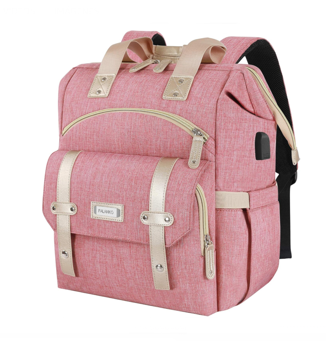 Mochila Rosa para Laptop de Mujer