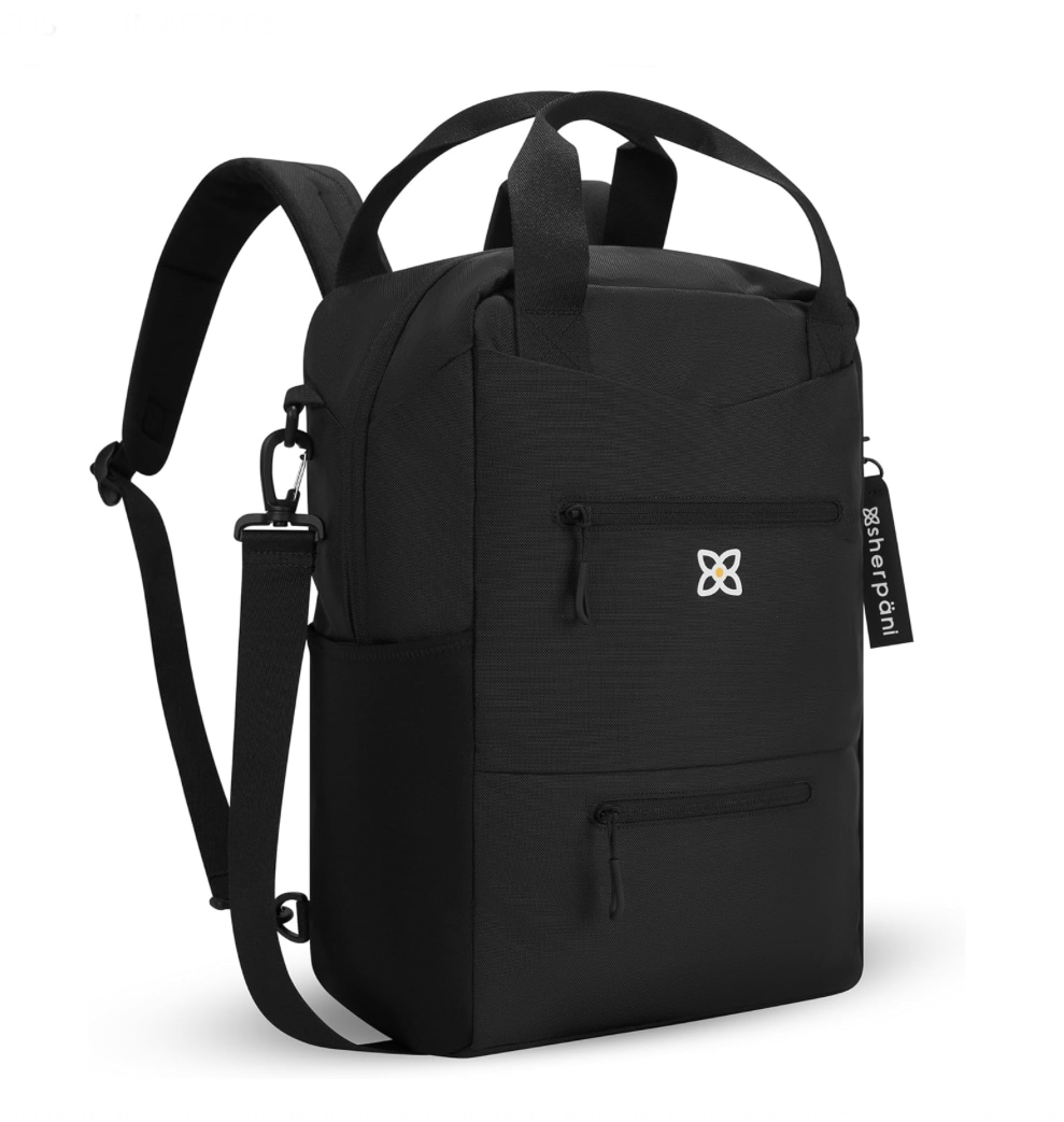 Mochila Sherpani Negra Convertible Para Laptop $4,338