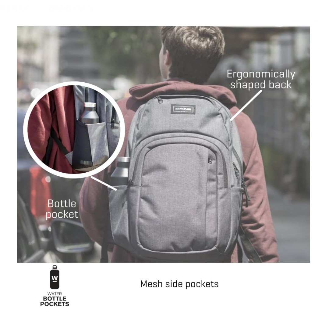 Foto 4 pulgar | Mochila para Laptop Dakine Campus Gris