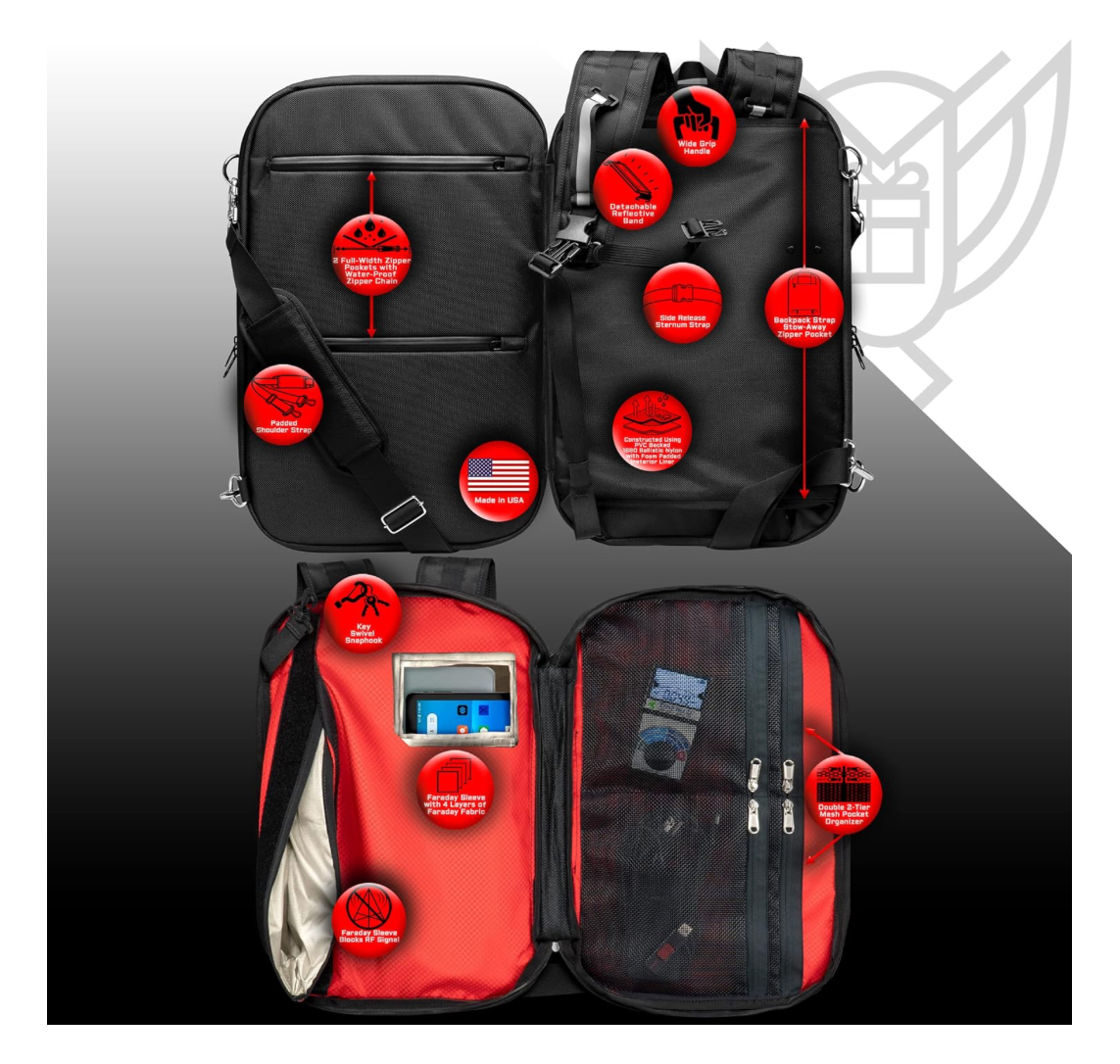 Foto 3 | Mochila Xtreme Sight Line Negra