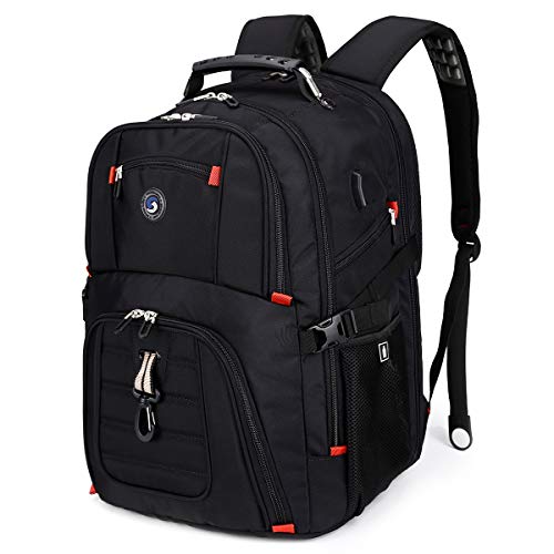 Foto 2 pulgar | Venta Internacional - Mochila de Viaje Shrradoo Negra 52 L con Carga USB