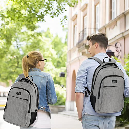 Foto 8 pulgar | Venta Internacional - Mochila Matein Gris para Portátil Antirrobo Slim