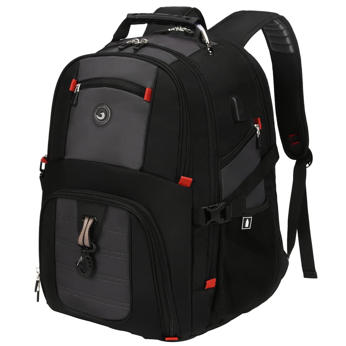 Venta Internacional - Mochila de Viaje para Portátil Shrradoo Extra Grande de 50 L con USB