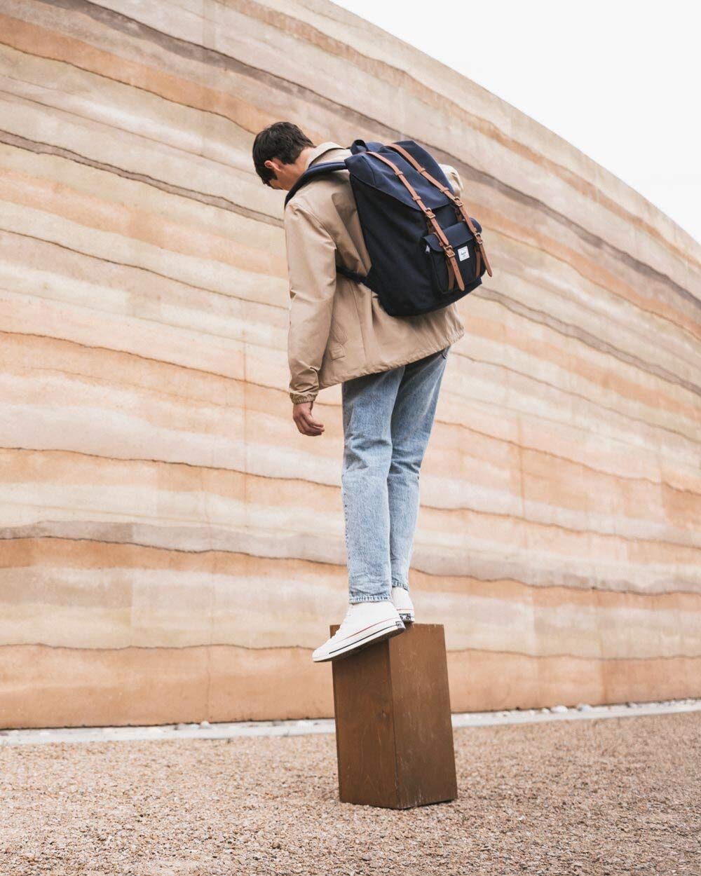 Foto 4 | Venta Internacional-Mochila Herschel Azul para Laptop