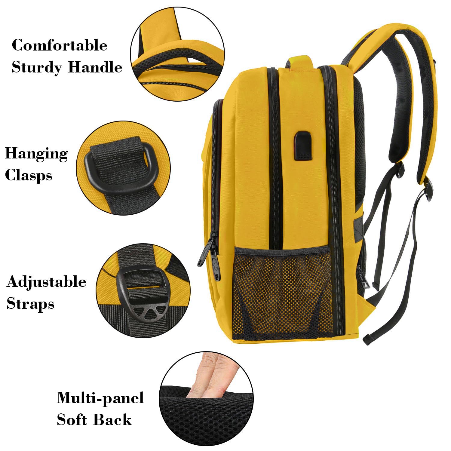 Foto 9 pulgar | Venta Internacional - Mochila Matein College Para Portátil Extra Grande De 17,3'' Con Puerto Usb