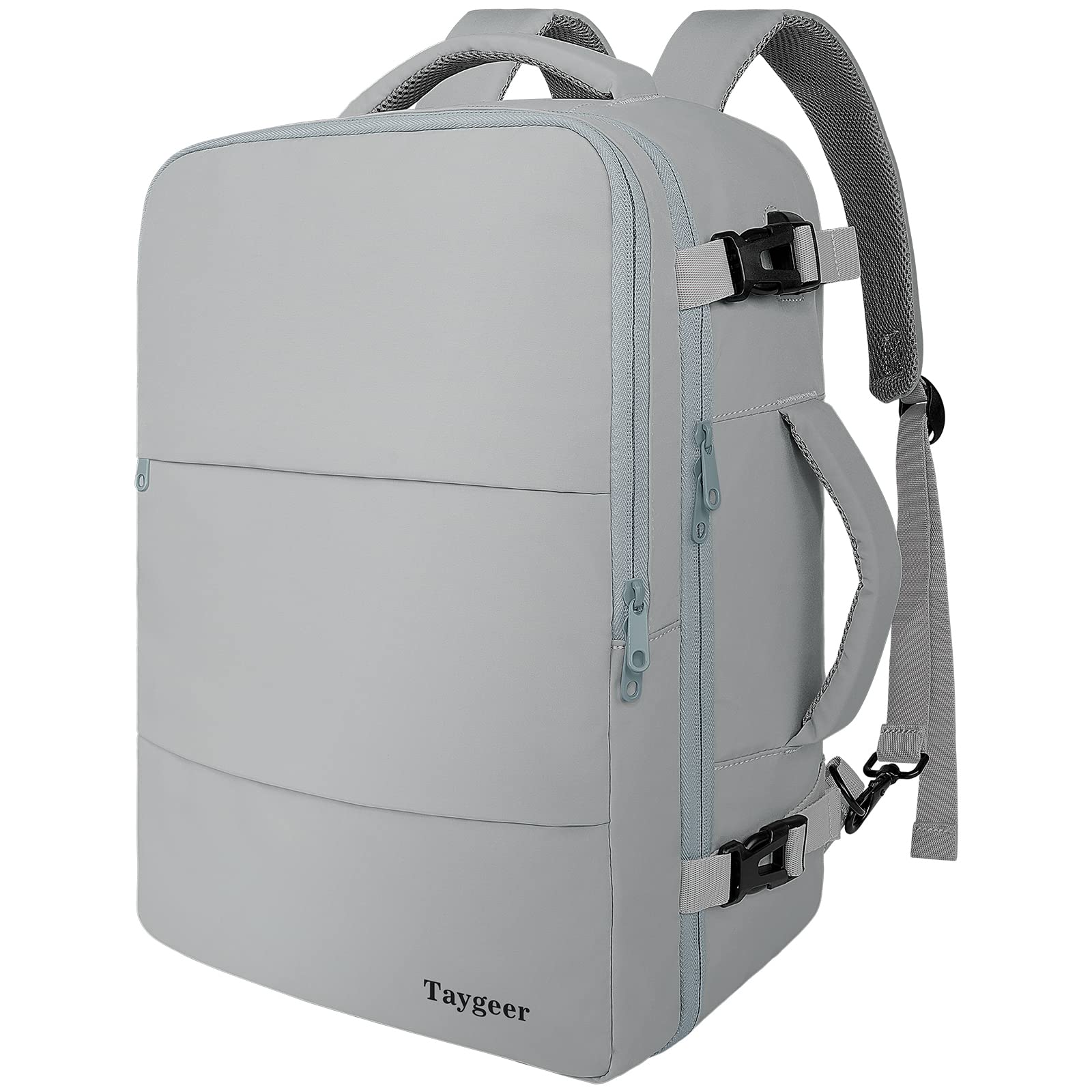Venta Internacional - Mochila De Viaje Taygeer Carry On Con Puerto Usb De 15,6 Pulgadas, Color Gris $1,125