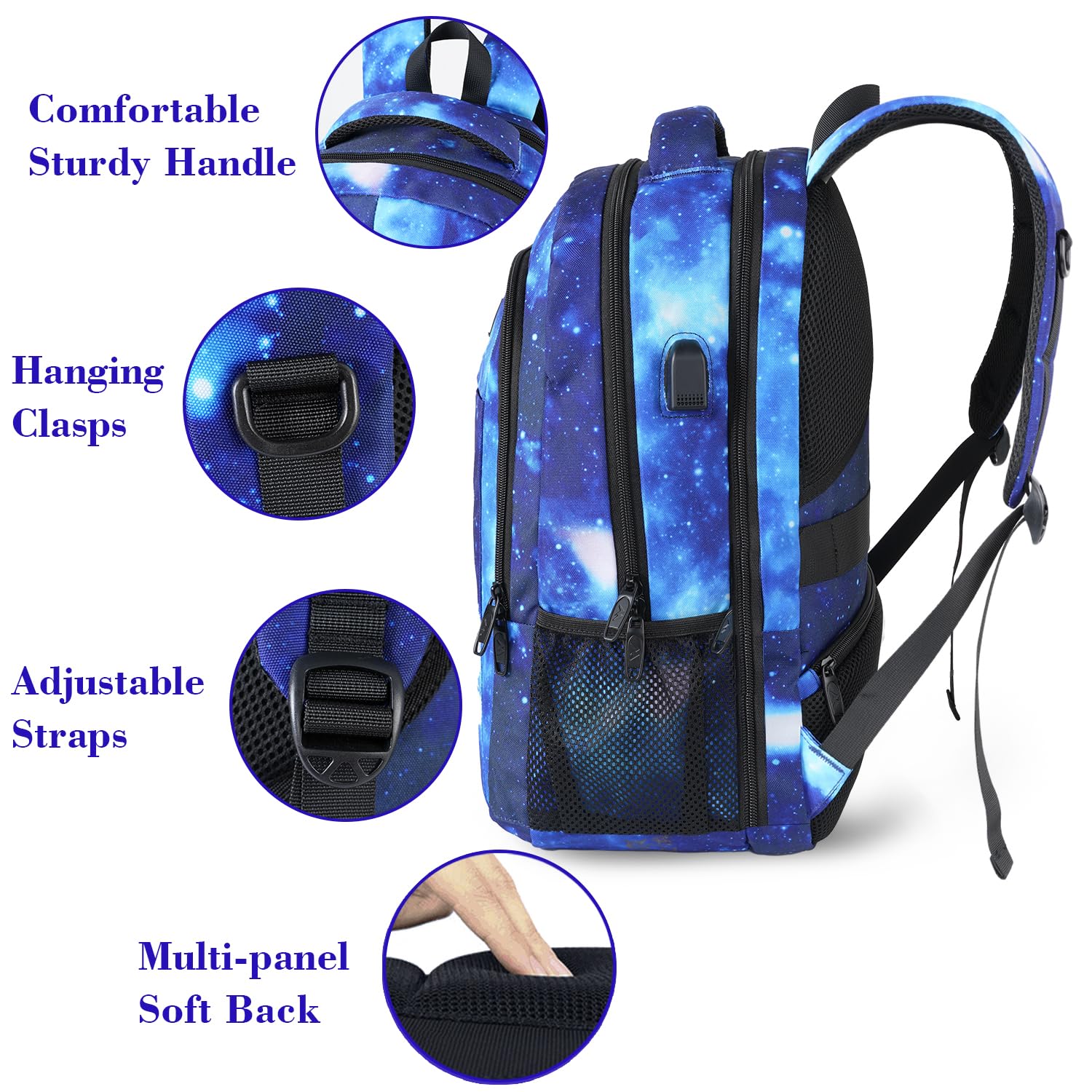 Foto 8 pulgar | Venta Internacional - Mochila De Viaje Matein Extra Grande, Apta Para La Tsa De 17 Pulgadas