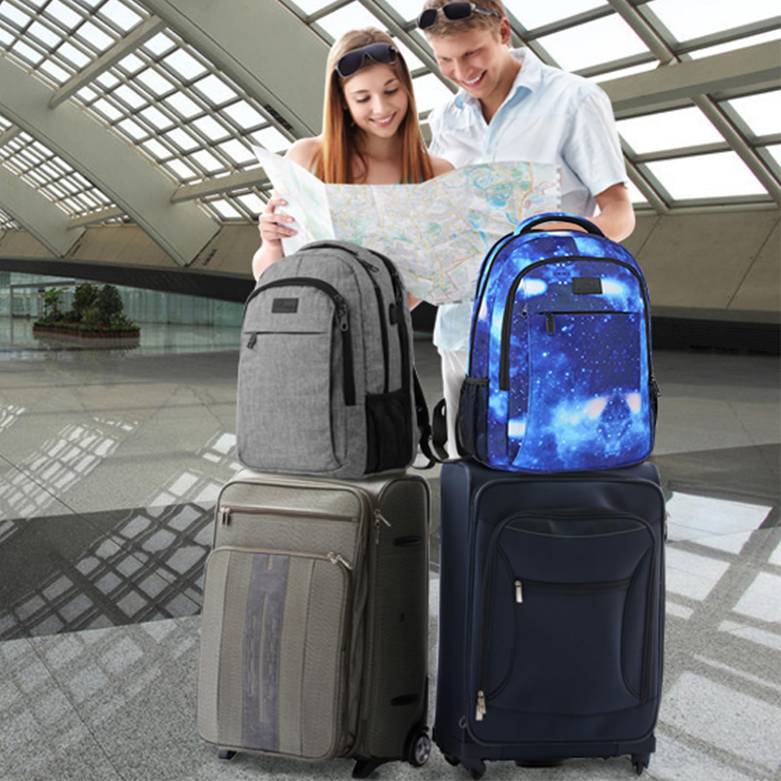 Foto 9 pulgar | Venta Internacional - Mochila De Viaje Matein Extra Grande, Apta Para La Tsa De 17 Pulgadas