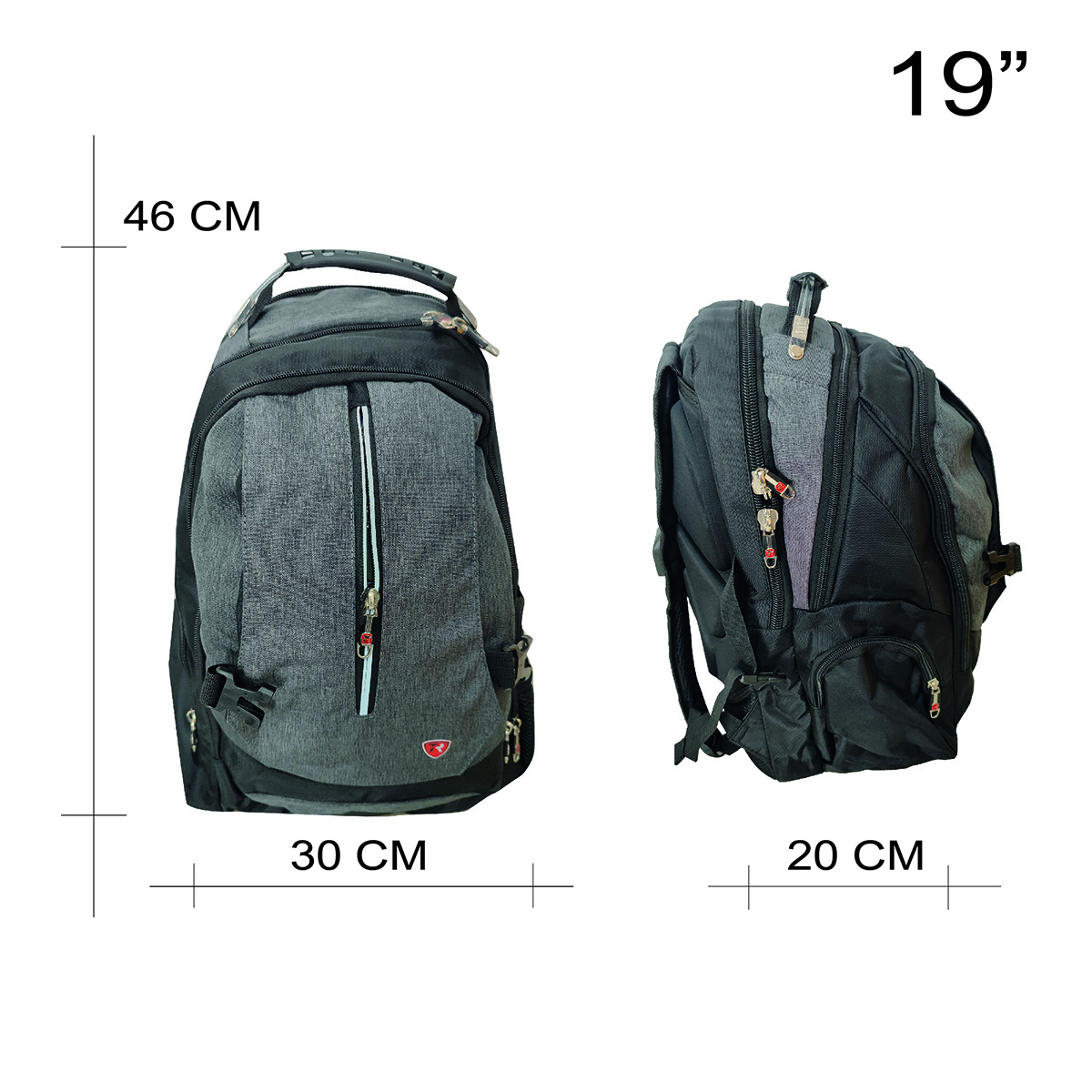 Foto 6 pulgar | Mochila Porta Laptop 19'' Tipo Swiss Tr-sw2307 Gris  Travel Republic