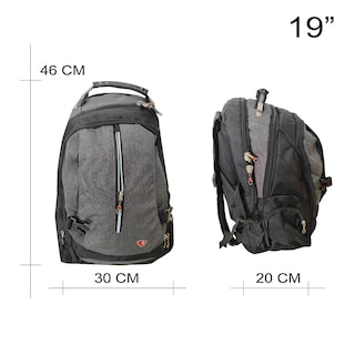 Foto 5 | Mochila Porta Laptop 19'' Tipo Swiss Tr-sw2307 Gris Travel Republic