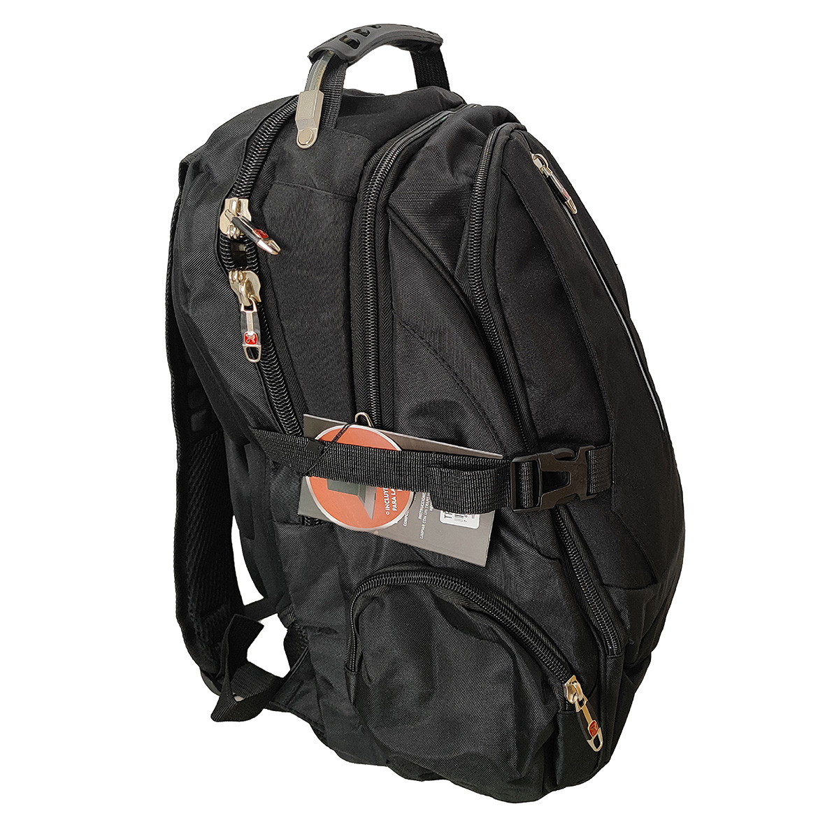 Foto 4 pulgar | Mochila Porta Laptop 19 Tipo Swiss Tr-sw2307 Negro Travel Republic