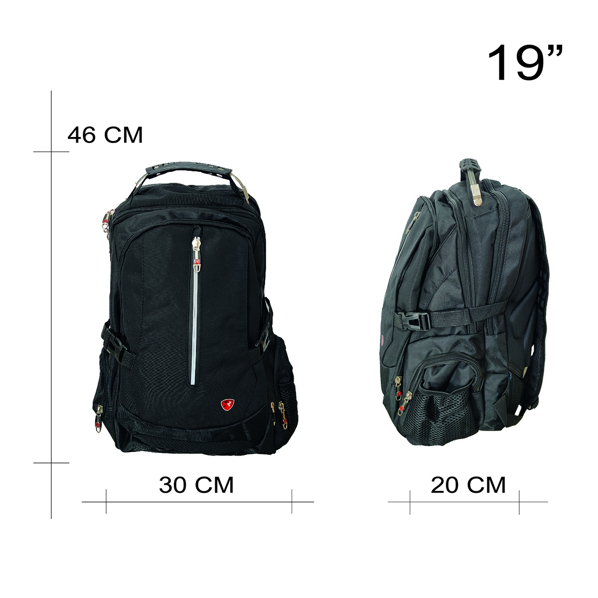 Foto 6 pulgar | Mochila Porta Laptop 19 Tipo Swiss Tr-sw2307 Negro Travel Republic