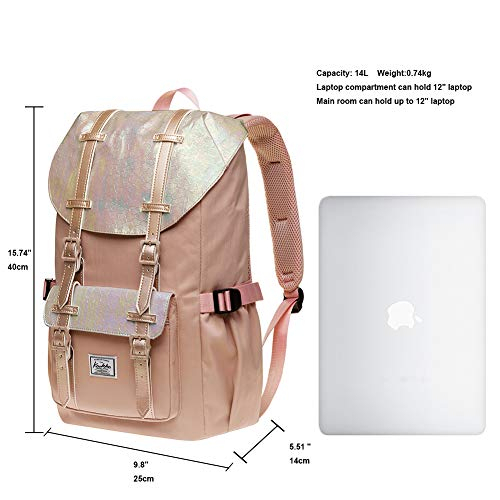 Foto 6 pulgar | Mochila Kaukko para Portátil 15.6'' Rosa 22,4 L - Venta Internacional