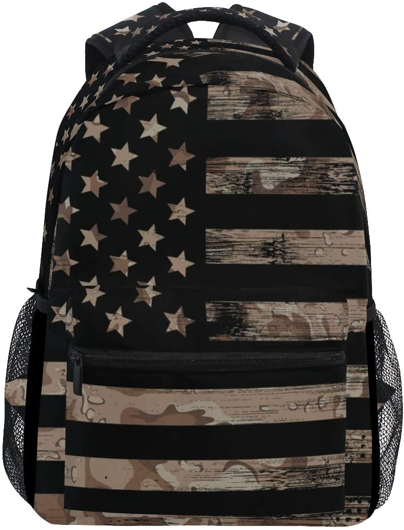 Foto 2 pulgar | Mochila Alaza Con La Bandera De Los Estados Unidos, Camuflaje Del Desierto, 24 Litros - Venta Internacional.