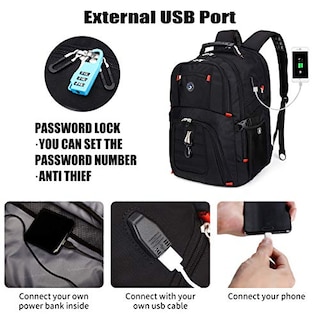 Foto 2 | Mochila Shrradoo 50 l con Puerto Usb - Venta Internacional