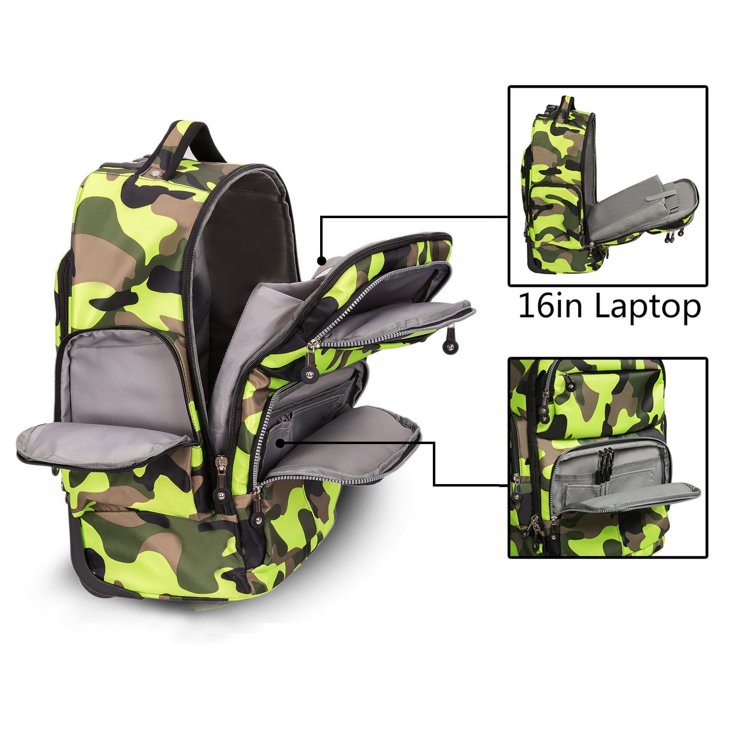 Foto 4 pulgar | Mochila con Ruedas HollyHome 50 L - Venta Internacional
