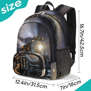 Foto 2 | Mochila Pardick Diseño de Tren Portátil para Niños y Niñas - Venta Internacional
