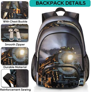 Foto 6 | Mochila Pardick Diseño de Tren Portátil para Niños y Niñas - Venta Internacional