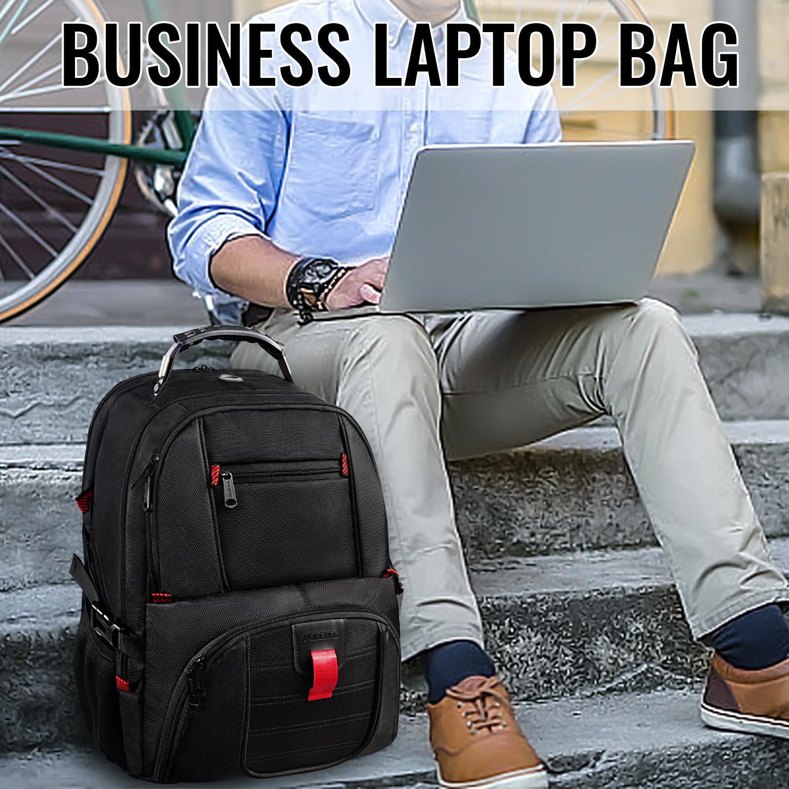 Foto 5 pulgar | Mochila Yorepek Travel 50l Con Puerto De Carga Usb Para Portátil De 17 Pulgadas - Venta Internacional