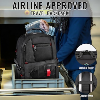 Foto 5 | Mochila Yorepek Travel 50l Con Puerto De Carga Usb Para Portátil De 17 Pulgadas - Venta Internacional