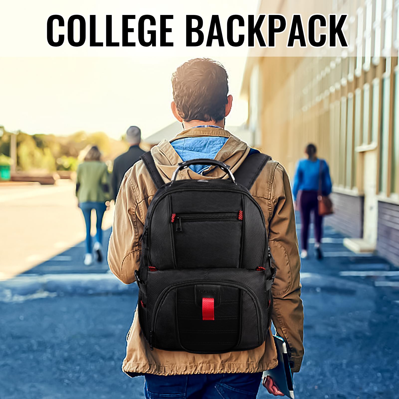 Foto 6 | Mochila Yorepek Travel 50l Con Puerto De Carga Usb Para Portátil De 17 Pulgadas - Venta Internacional