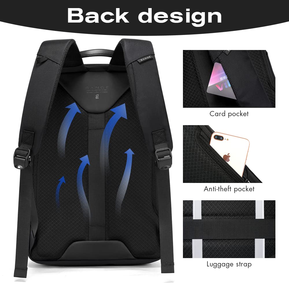 Foto 5 pulgar | Mochila Bange Negra 15,6'' - Venta Internacional